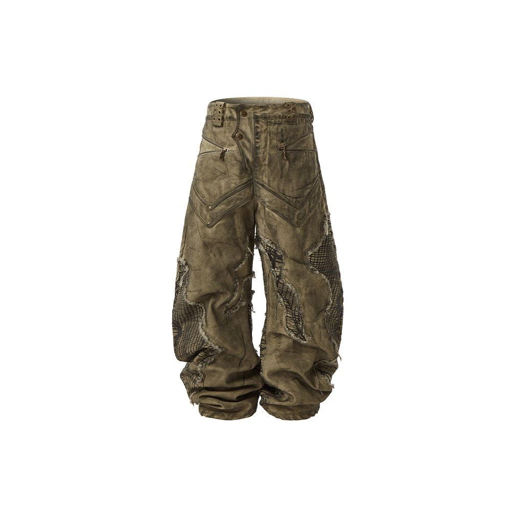 DYSTOPIAN PATCHWORK JEANS