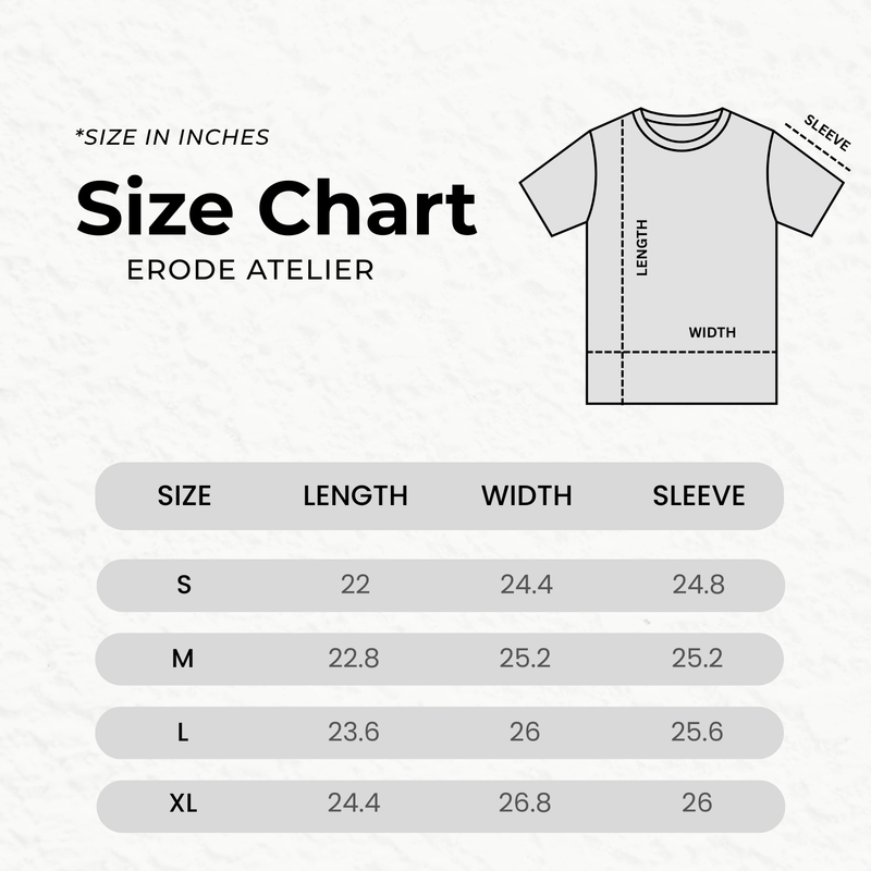 Size chart for DYSTOPIAN SAFETY PIN JACKET