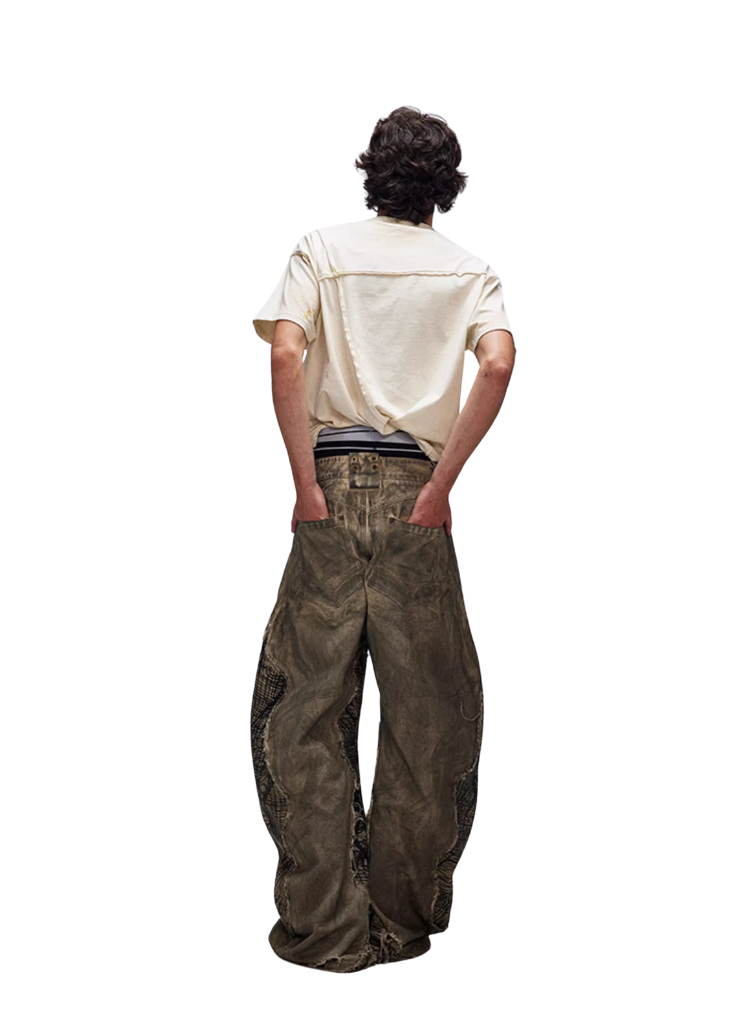 DYSTOPIAN PATCHWORK JEANS