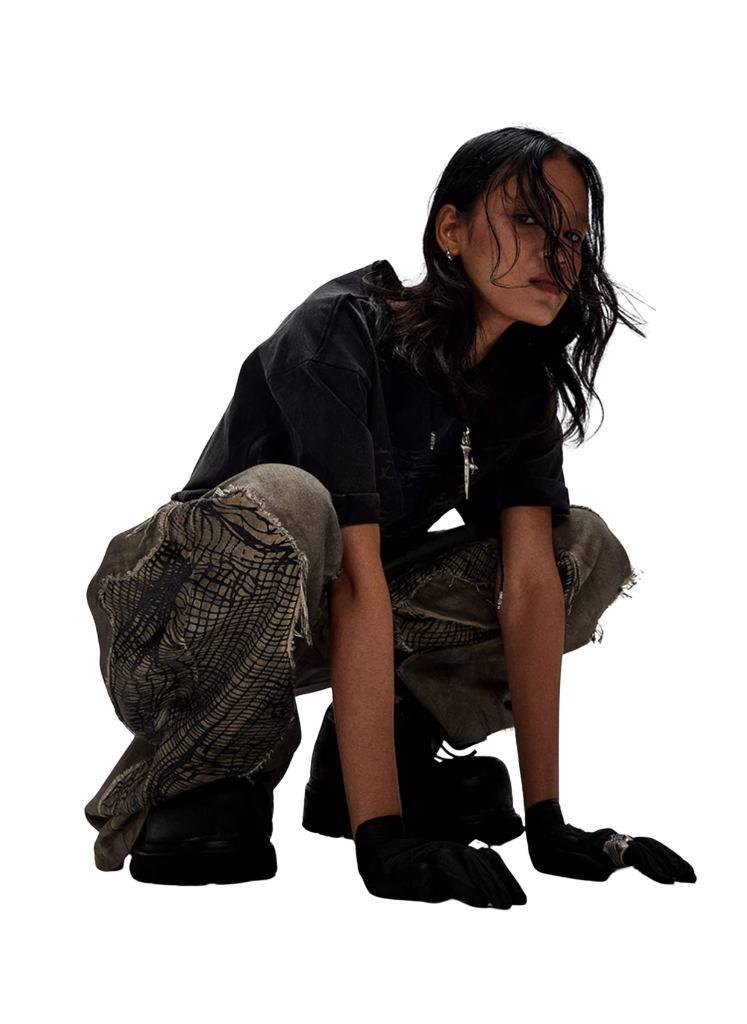 DYSTOPIAN PATCHWORK JEANS