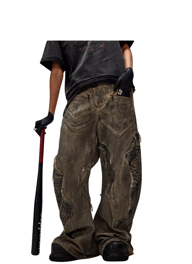 DYSTOPIAN PATCHWORK JEANS