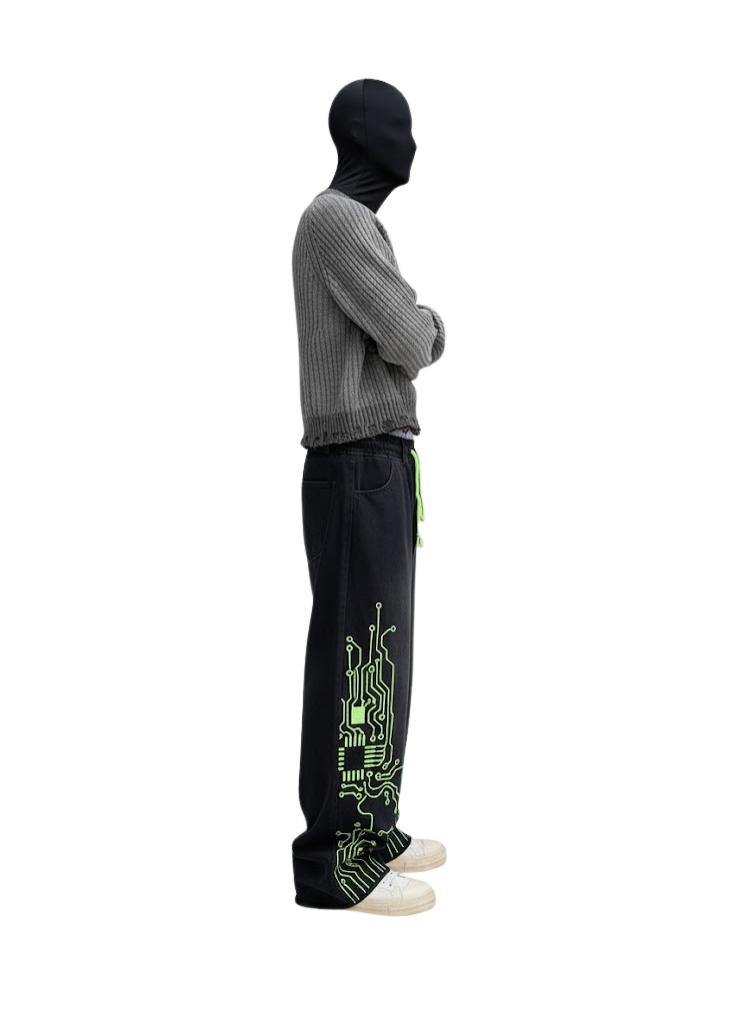 DISTRESSED RAGLAN KNIT SWEATER