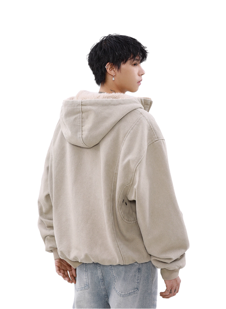 BOXY HEAVYWEIGHT FLEECE COWL NECK HOODIE