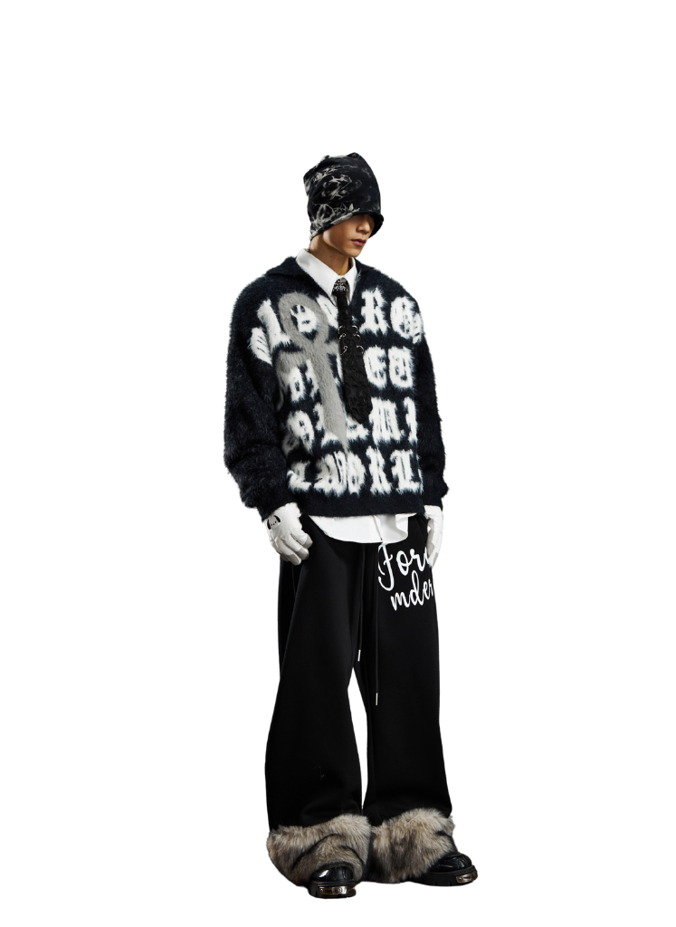 EGYPTIAN CROSS MOHAIR SWEATER