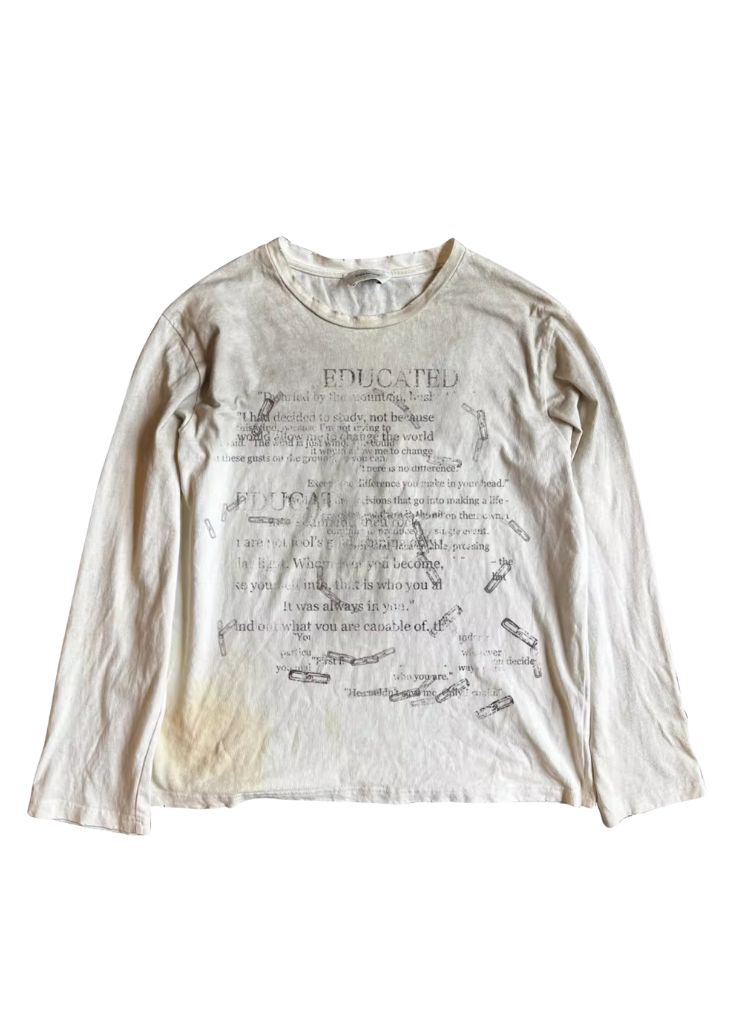 VINTAGE WASTELAND STYLE WHITE LONG SLEEVE