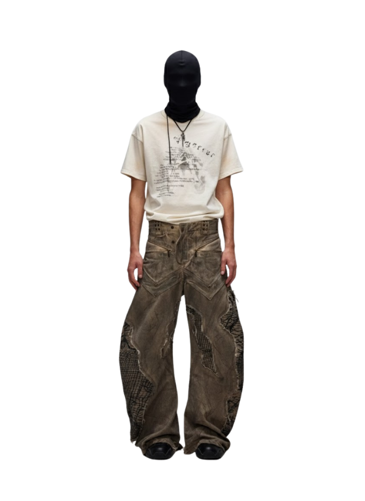 DYSTOPIAN PATCHWORK JEANS